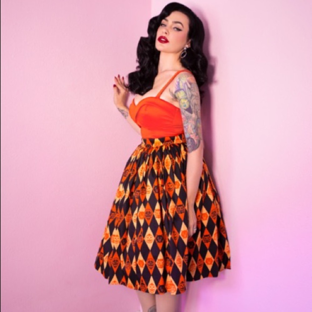 Vixen by Micheline Pitt Ben Cooper Trick R Treat Swing Skirt